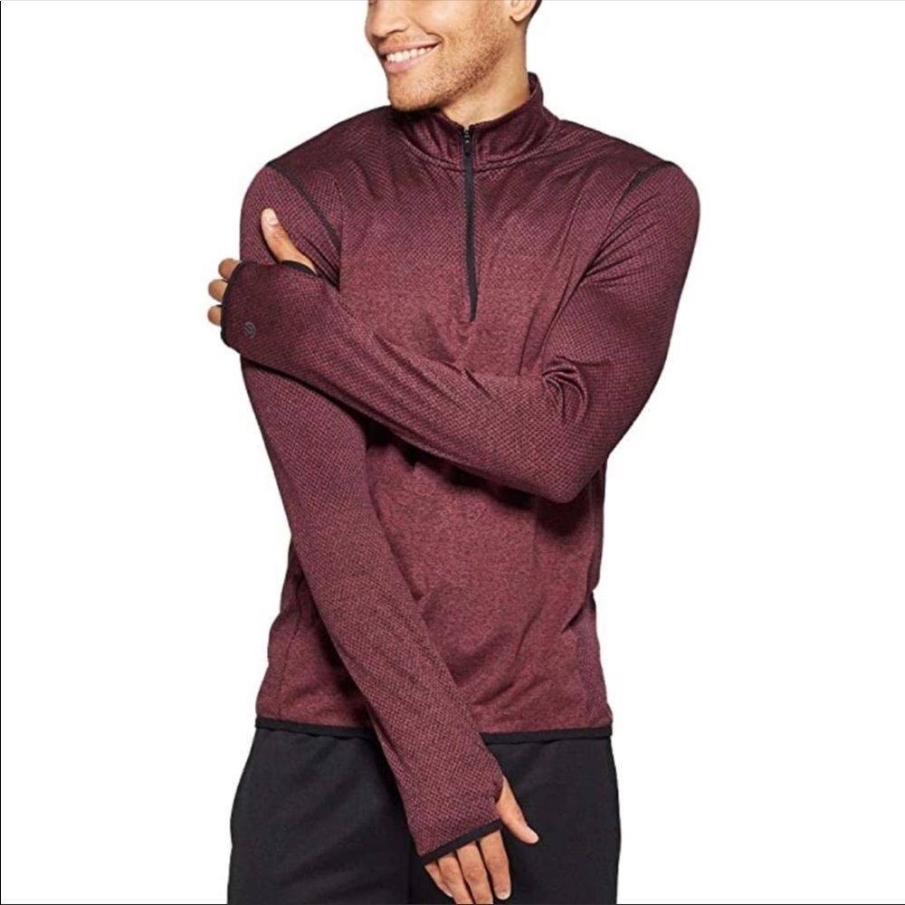 Champion XX-Large Red Activewear Performance Jacquard Training 1/4 Zip Jacket